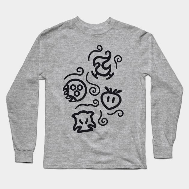 Nostialgic symbols Long Sleeve T-Shirt by HiddenShirtMerchant